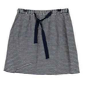 Ann Taylor Loft Pull On Skirt Women XS Linen Resort Coastal Relaxed Silhouette